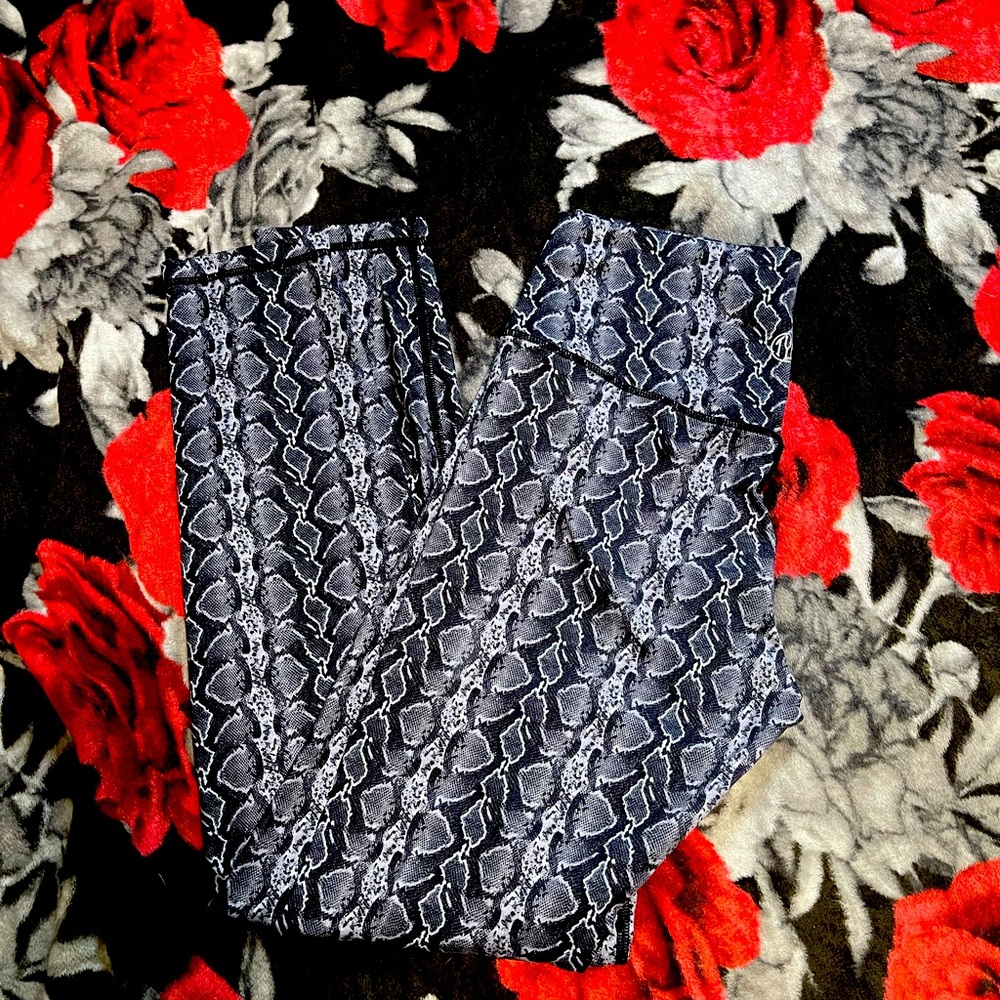 Till you collapse snake print large leggings